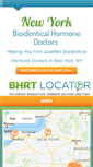 Mobile Screenshot of newyorkbioidenticalhormonedoctors.com